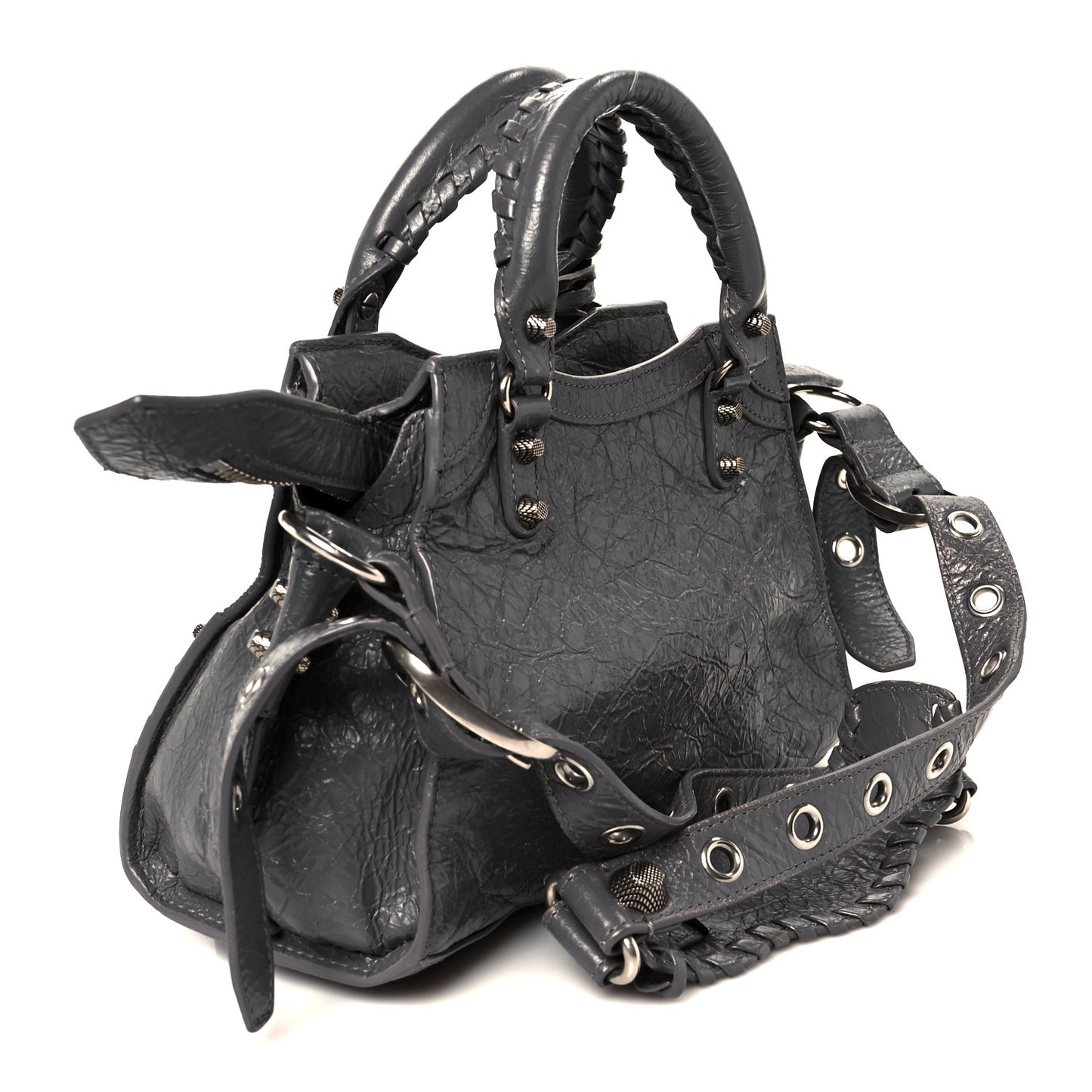 Agneau Arena Neo Cagole Handbag XS Dark Grey