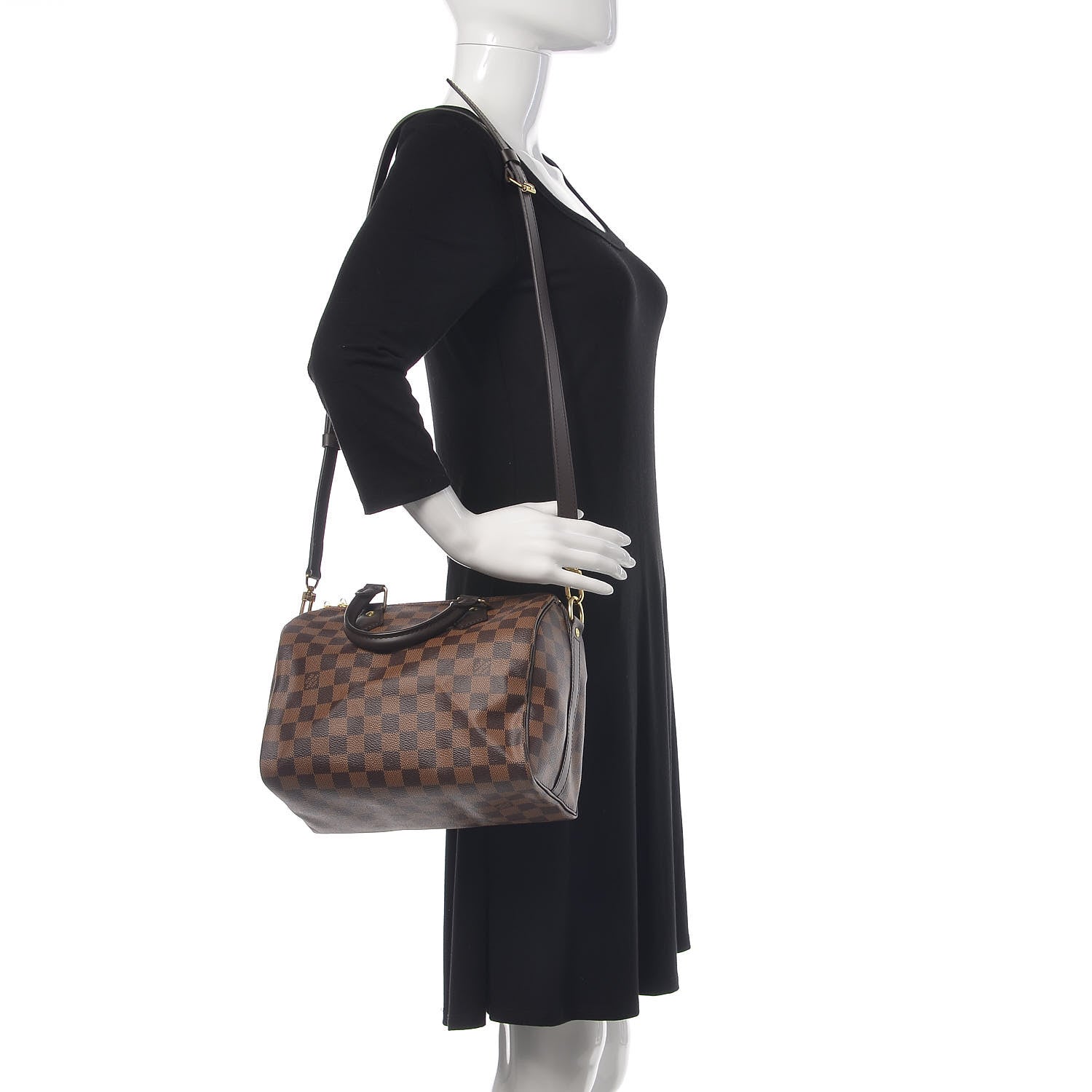Louis Vuitton Damier Ebene Speedy Bandouliere 25 2 of 12