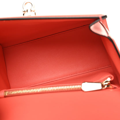 Salvatore Ferragamo Smooth Calfskin Small Boxyz Orange 5 of 9