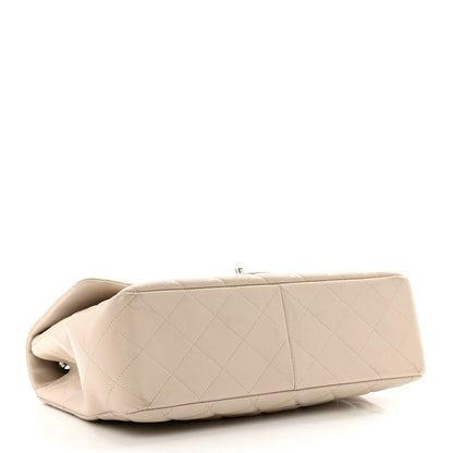 Chanel Caviar Jumbo Single Flap Light Beige 4 of 13