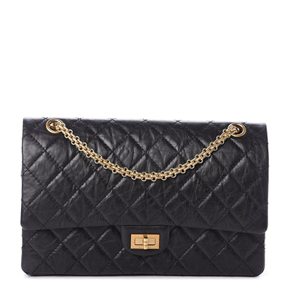 Chanel Aged Calfskin Quilted 2.55 Reissue 226 Flap Black 1 of 8