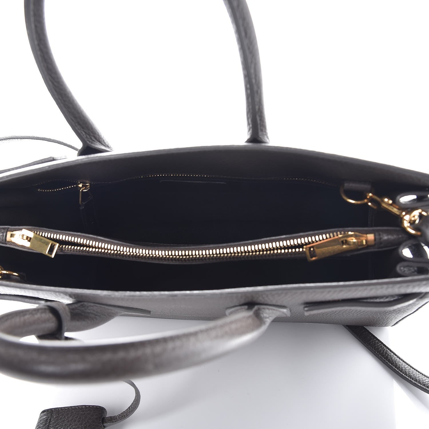 Saint Laurent Grained Calfskin Small Sac De Jour Dark Anthracite 6 of 8