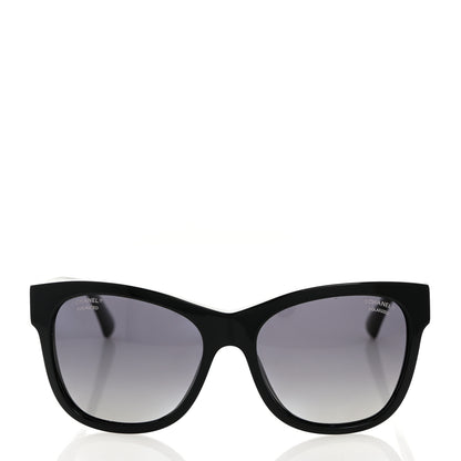 Chanel Acetate Polarized Square CC Sunglasses 5380 Black 2 of 8
