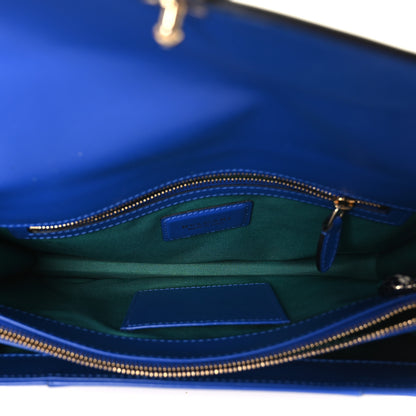 Bulgari Calfskin Serpenti Forever Shoulder Bag Blue 4 of 10