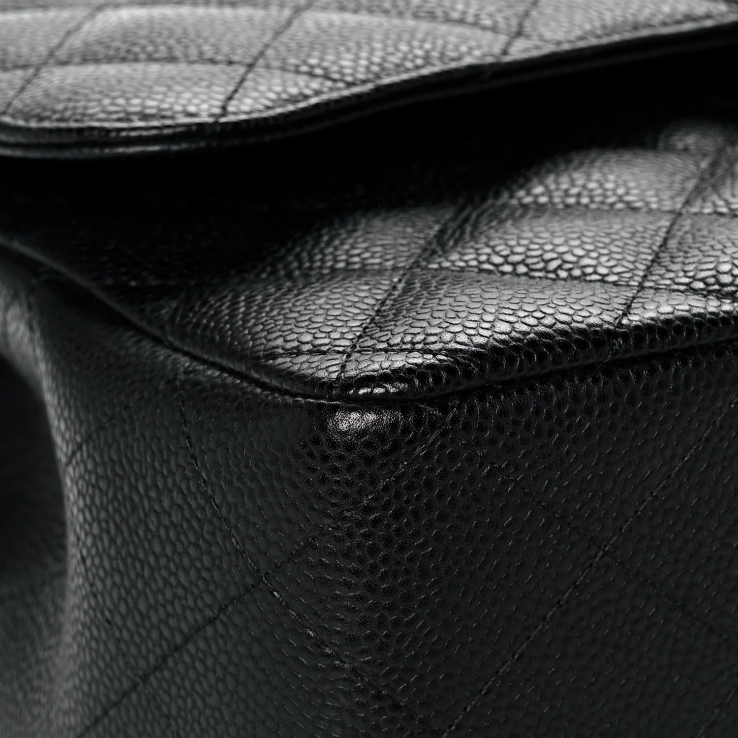 Chanel Caviar Quilted Jumbo Double Flap Black 9 of 16