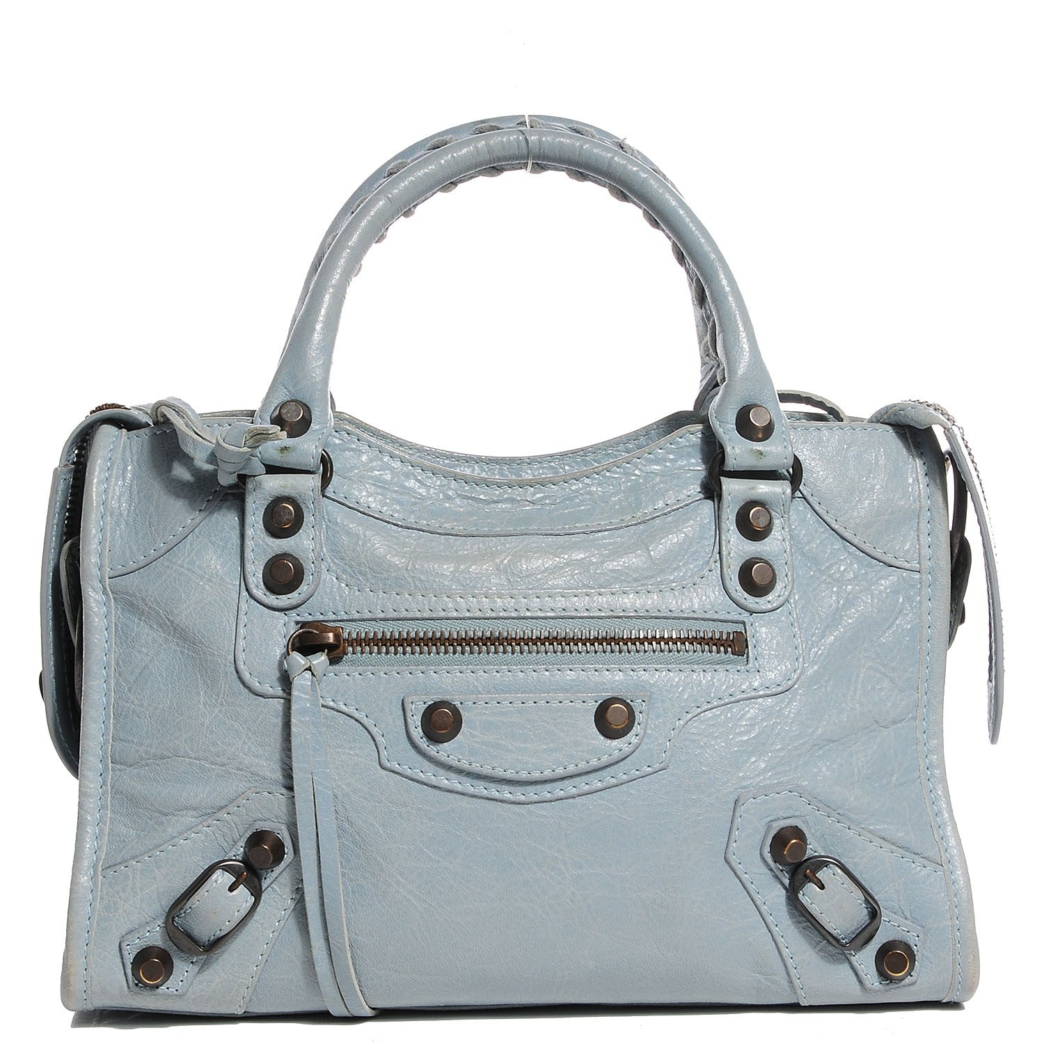 Balenciaga Agneau Classic Hardware Mini City Bleu Acier Ciel 1 of 20