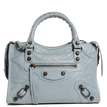 Balenciaga Agneau Classic Hardware Mini City Bleu Acier Ciel 1 of 20