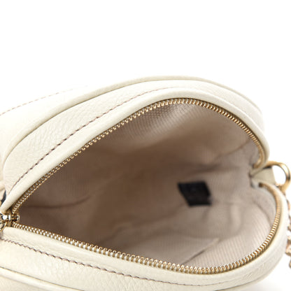 Gucci Pebbled Calfskin Mini Soho Chain Bag Off White 5 of 10