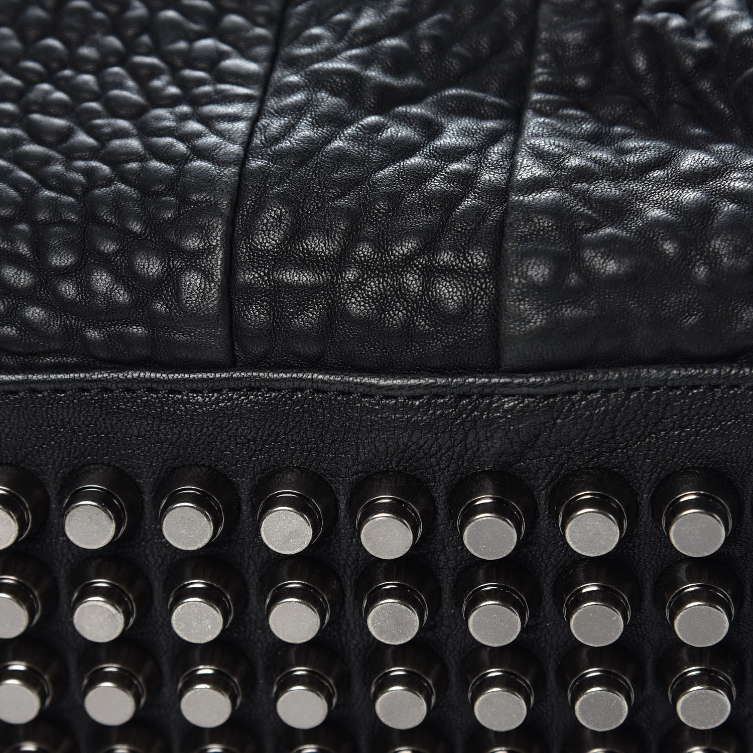 Alexander Wang Pebbled Lambskin Rocco Black Nickel Hardware 7 of 9