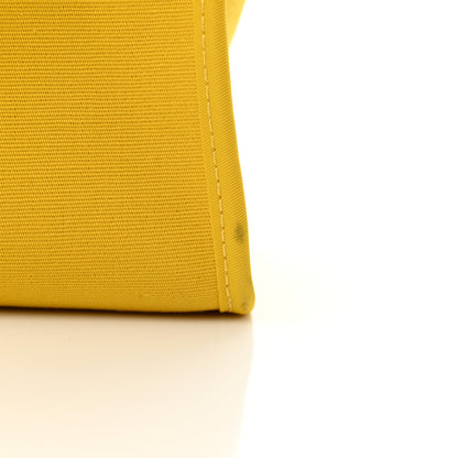 Hermes Vache Hunter Toile Officier Herbag Zip PM 31 PM Natural Jaune De Naples 8 of 12