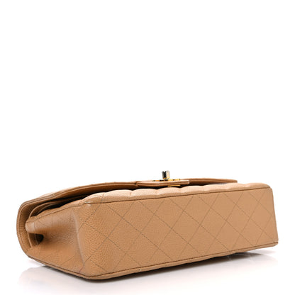 Chanel Caviar Quilted Medium Double Flap Beige 4 of 11
