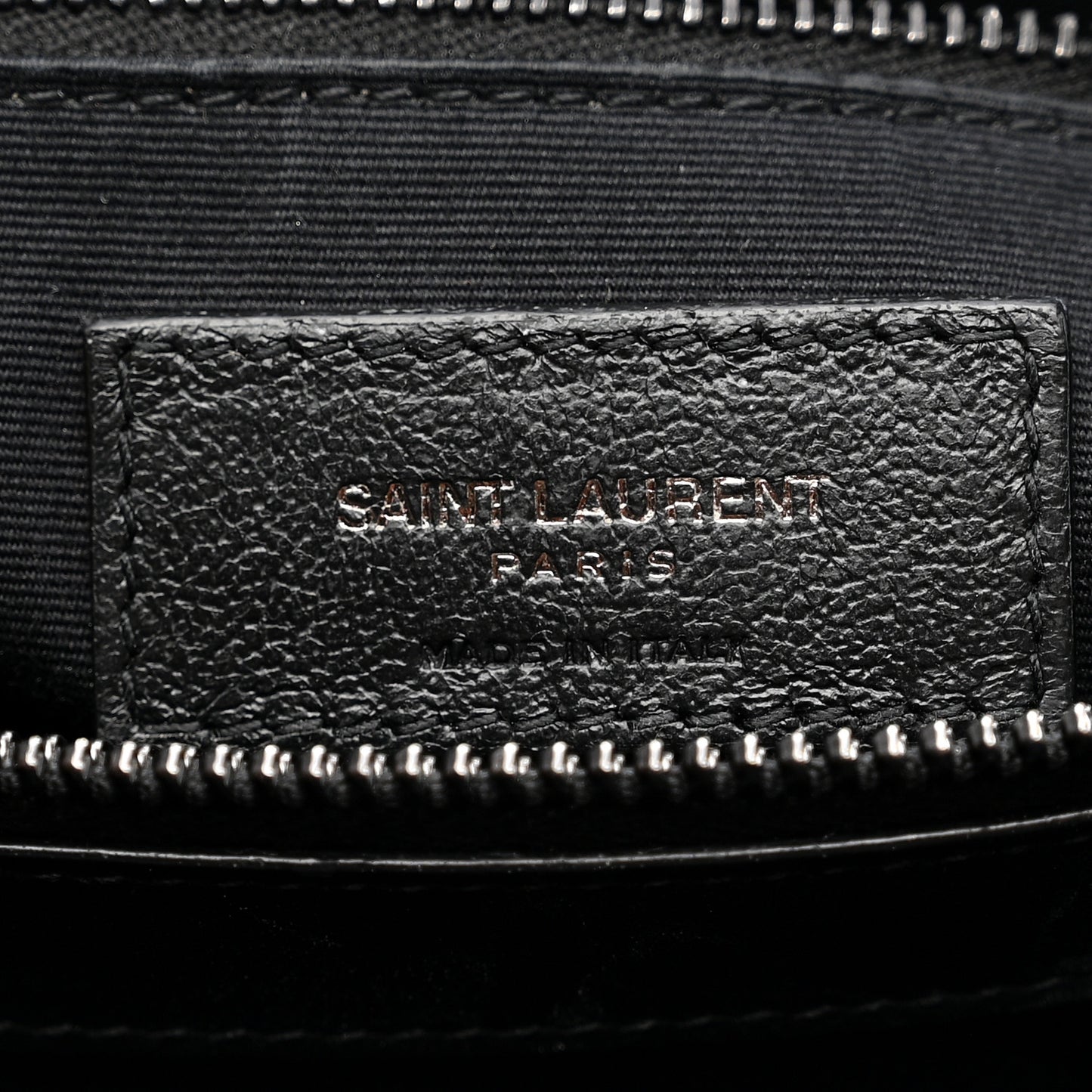Calfskin Y Quilted Monogram Monochrome Medium Loulou Chain Satchel Black Black
