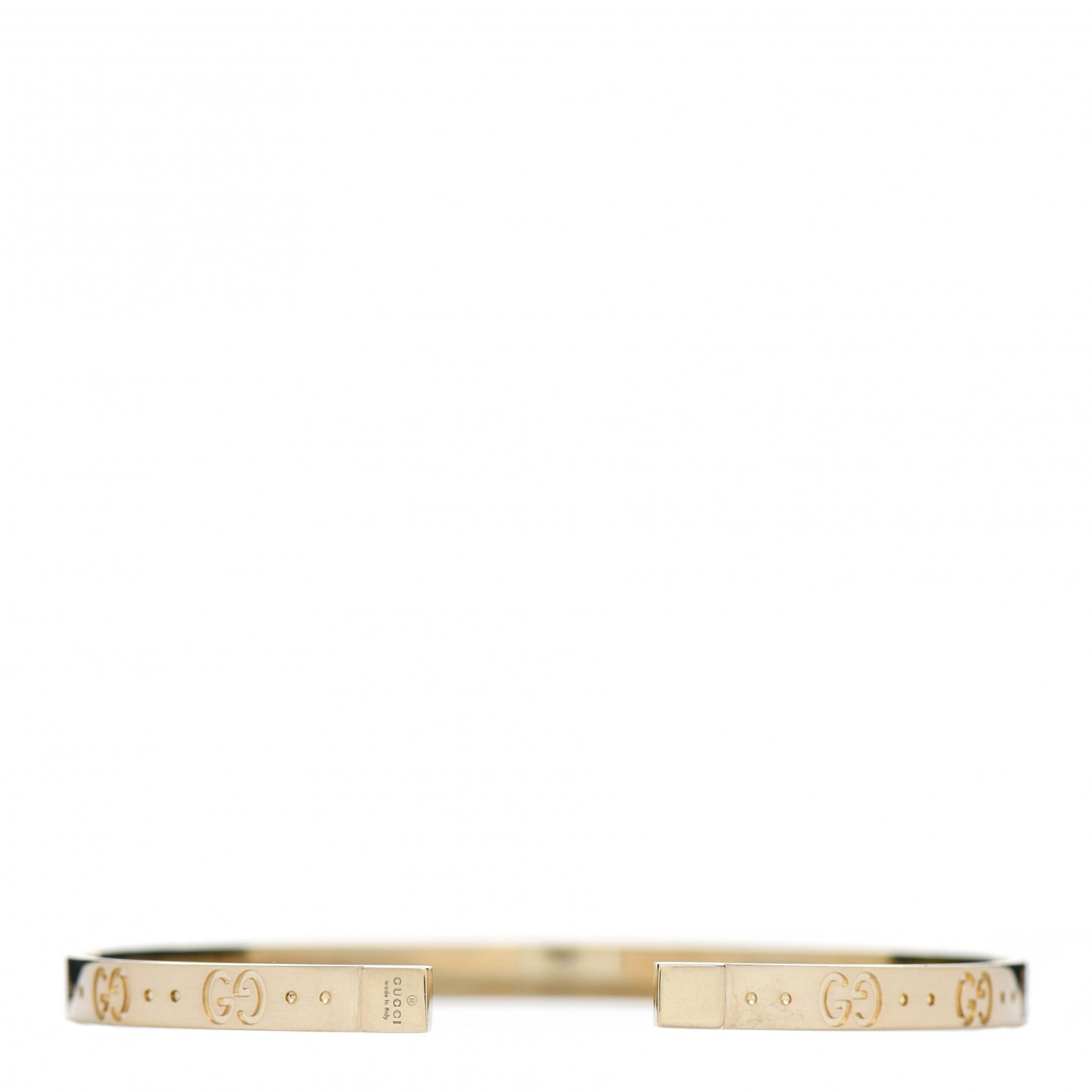 Gucci 18K Yellow Gold Icon Cuff Bracelet 2 of 3