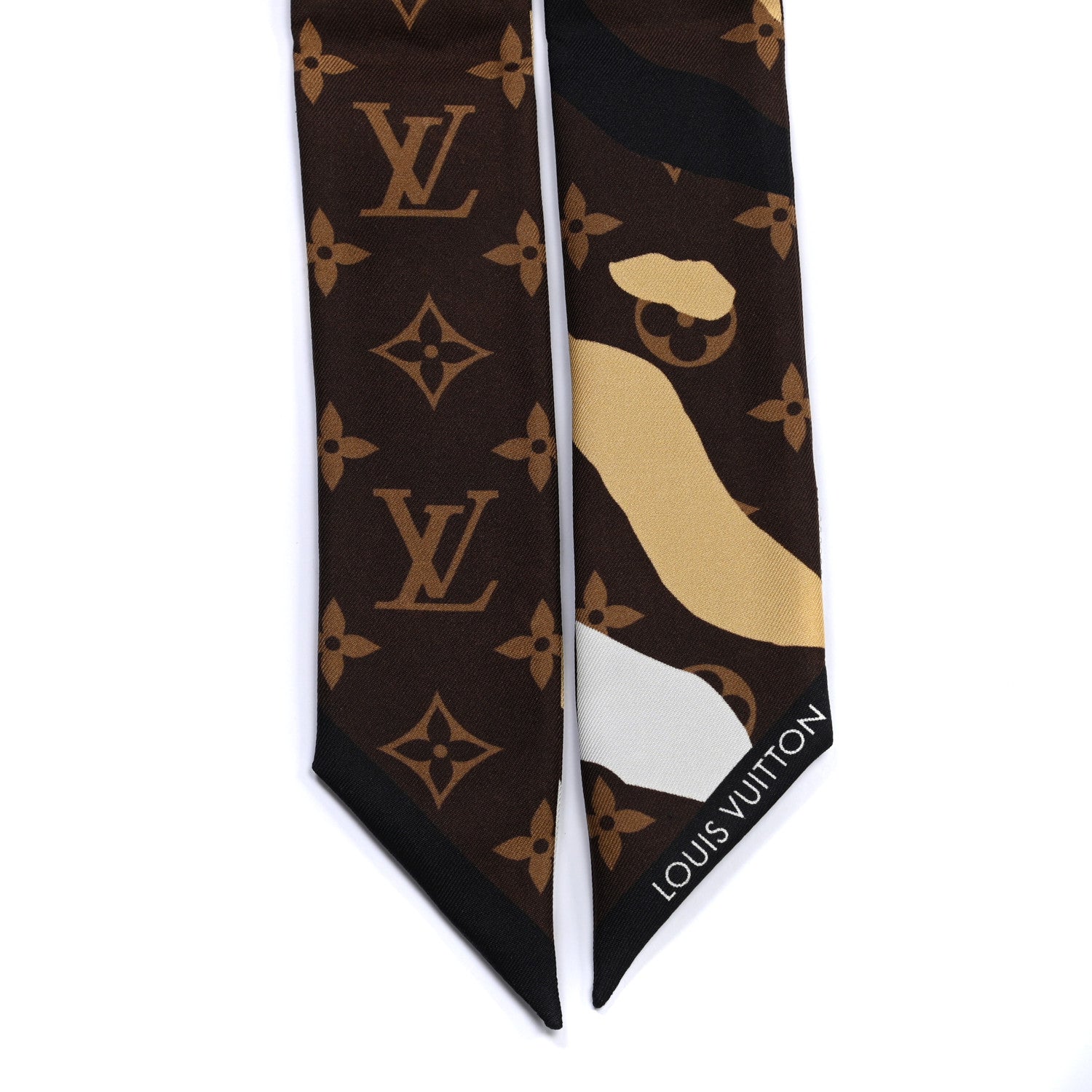 Louis Vuitton X LOL Silk Monogram BB Bandeau Gold Silver 2 of 3