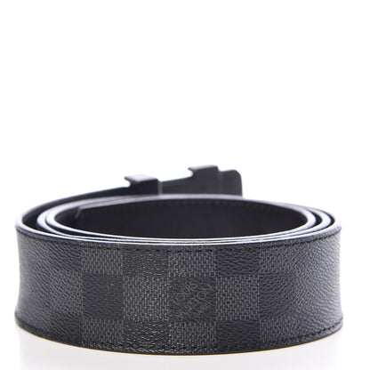 Louis Vuitton Damier Graphite LV Initiales Belt 100 40 3 of 9
