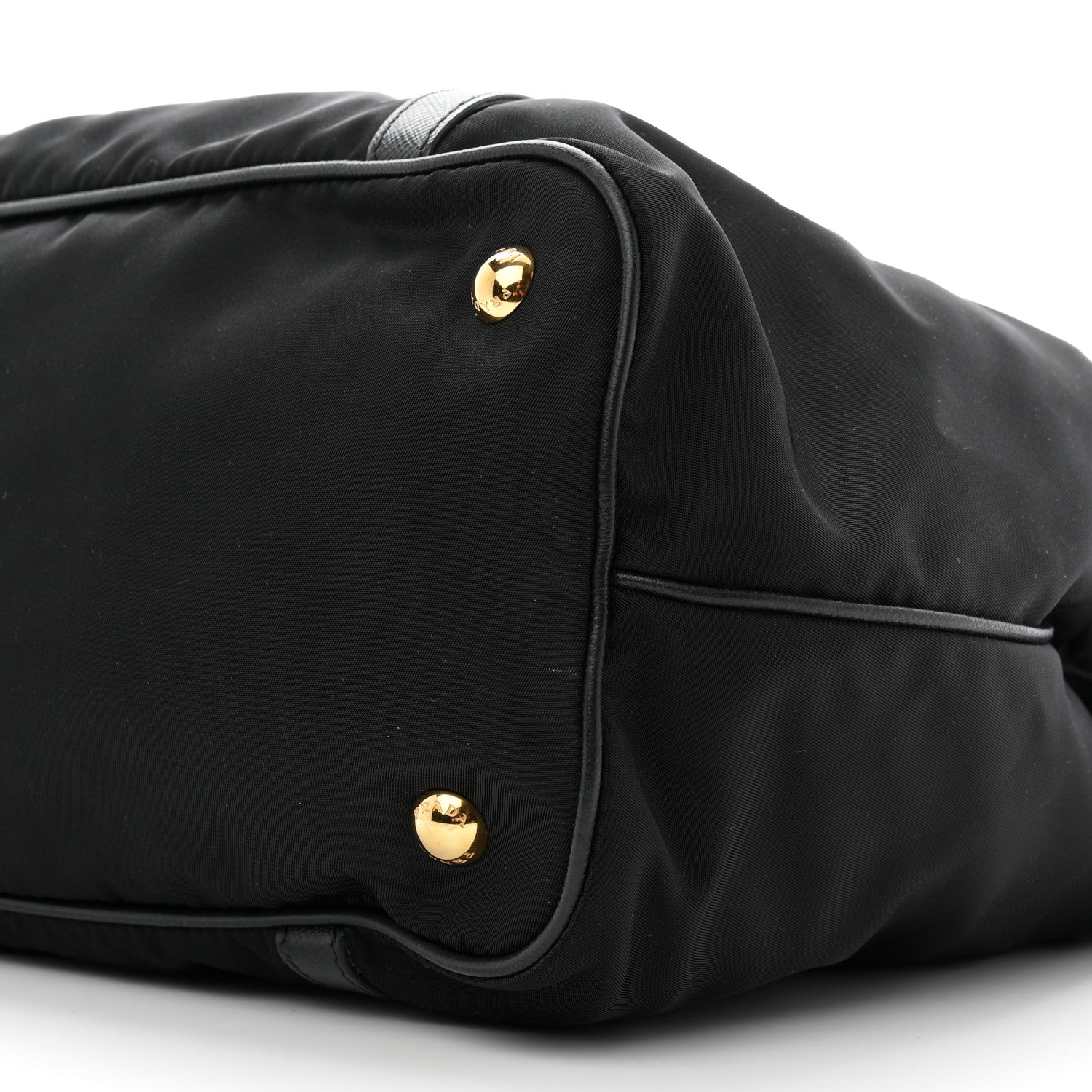 Prada Saffiano Tessuto Nylon Shopping Tote Black 11 of 11