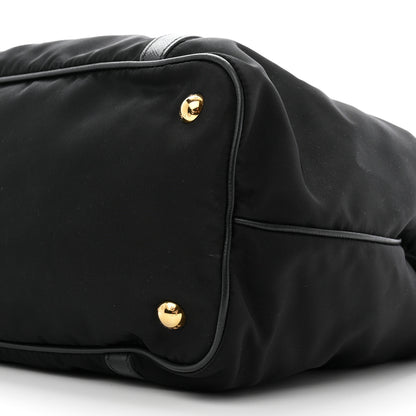 Prada Saffiano Tessuto Nylon Shopping Tote Black 11 of 11