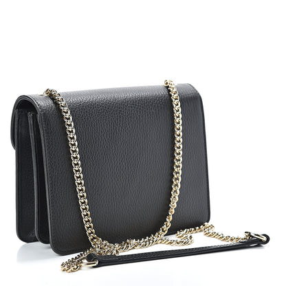 Gucci Dollar Calfskin Small Interlocking G Shoulder Bag Black 3 of 10