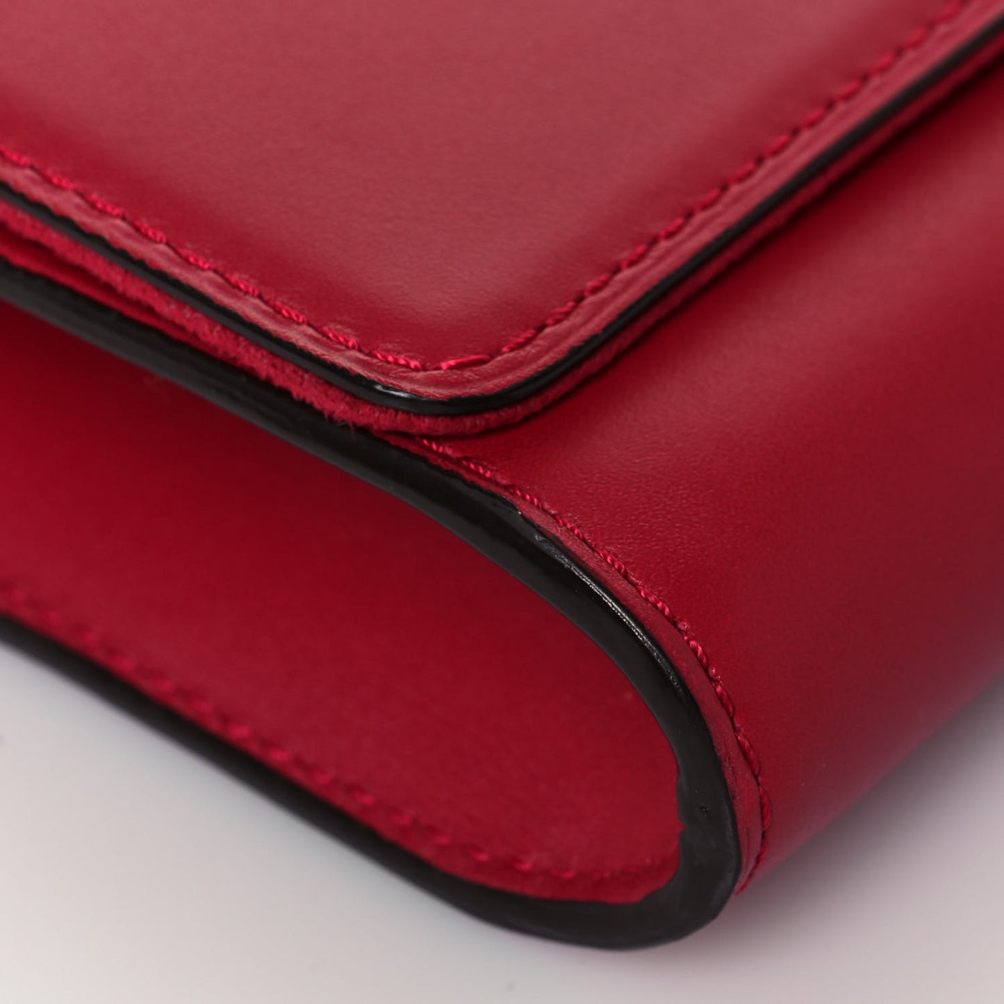 Calfskin Chain Louise MM Red