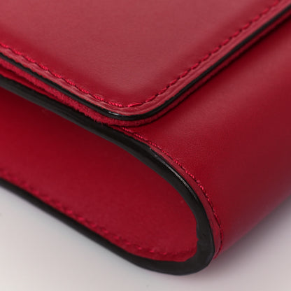 Louis Vuitton Calfskin Chain Louise MM Red 7 of 12