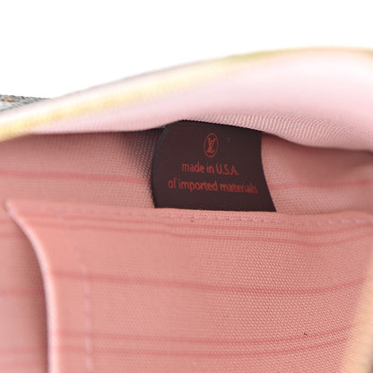 Louis Vuitton Damier Ebene Neverfull MM GM Pochette Rose Ballerine 7 of 10