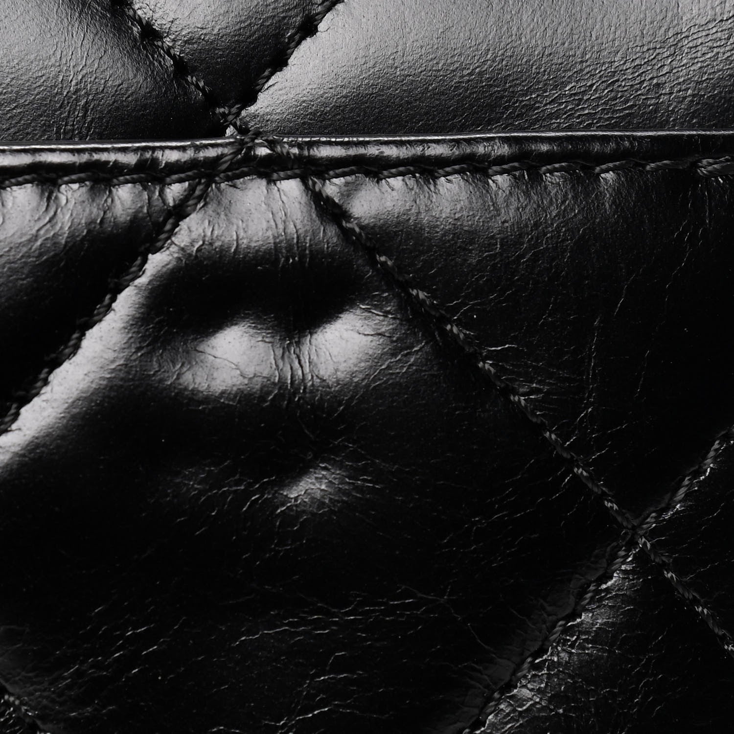 Chanel Glazed Calfskin Quilted Medium Perfect Edge Flap Black 5 of 12