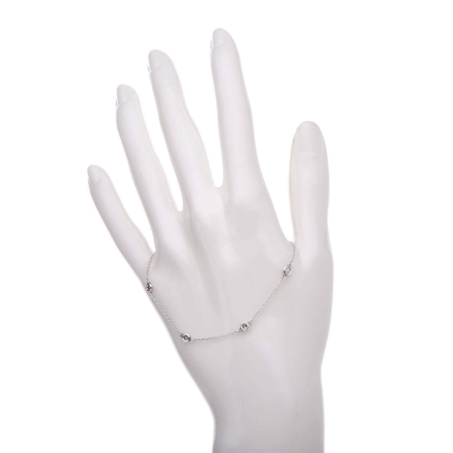 Sterling Silver Diamond .15ct Elsa Peretti Diamonds By The Yard Bracelet