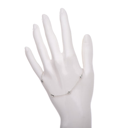 Tiffany Sterling Silver Diamond .15ct Elsa Peretti Diamonds By The Yard Bracelet 2 of 5