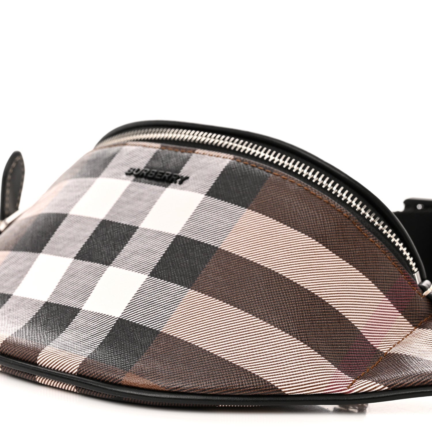 Burberry E-canvas Check Bum Bag Dark Birch Brown 8 of 8