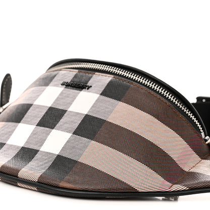 Burberry E-canvas Check Bum Bag Dark Birch Brown 8 of 8