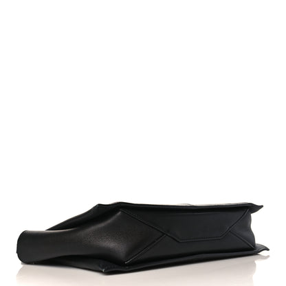 Celine Smooth Calfskin Tri-Fold Clutch on Chain Black 4 of 9