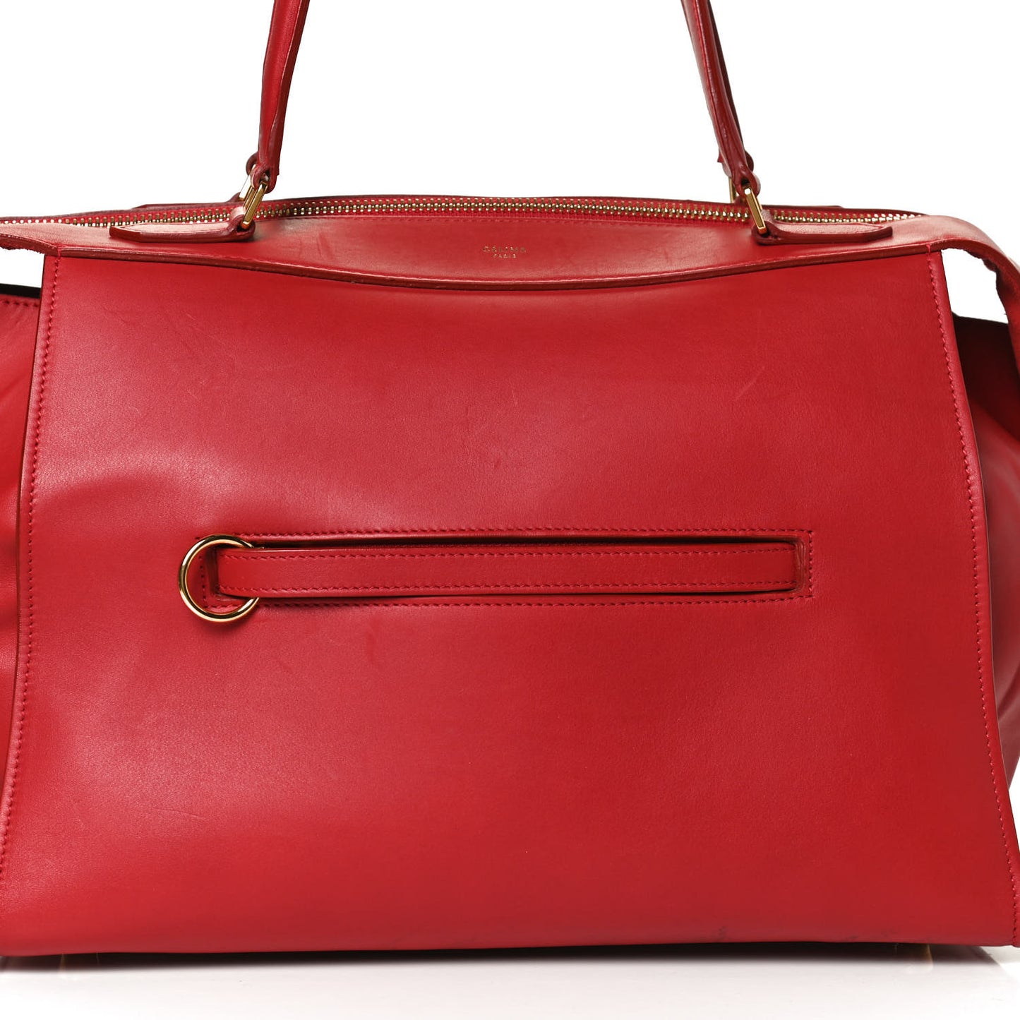 Bullhide Calfskin Medium Ring Bag Red