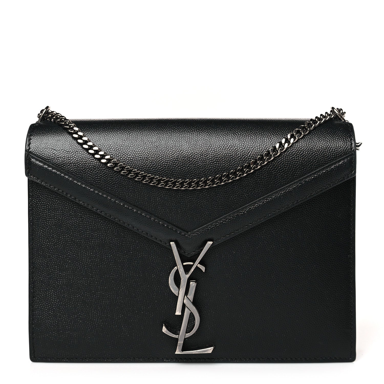 Saint Laurent Grain De Poudre Monogram Cassandra Clasp Bag Black Rouge Legion 1 of 10