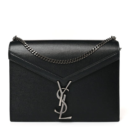 Saint Laurent Grain De Poudre Monogram Cassandra Clasp Bag Black Rouge Legion 1 of 10