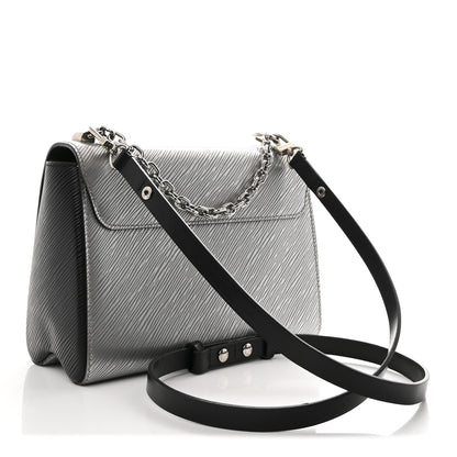 Louis Vuitton Epi Twist Shoulder Bag MM Argent 4 of 11