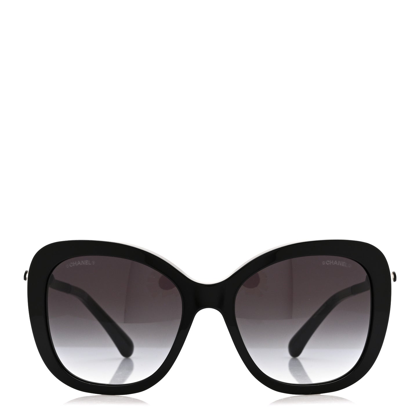 Acetate Butterfly Winter Pearl Sunglasses 5339-H-A Black