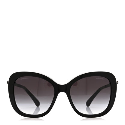 Chanel Acetate Butterfly Winter Pearl Sunglasses 5339-H-A Black 2 of 7
