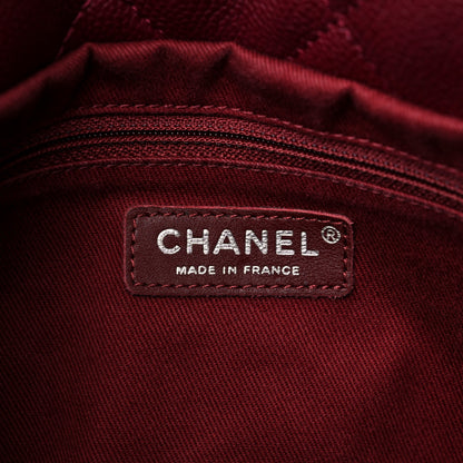 Chanel Caviar Quilted Large Timeless CC Soft Tote Dark Red 6 of 13