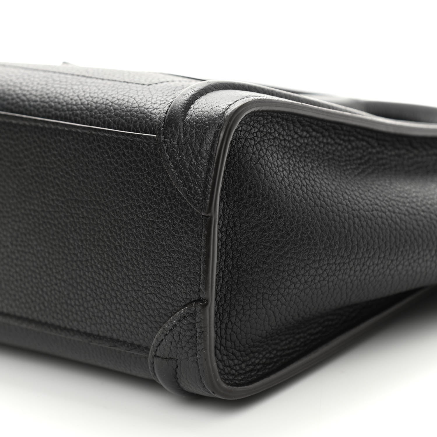 Celine Drummed Calfskin Nano Luggage Black 9 of 13