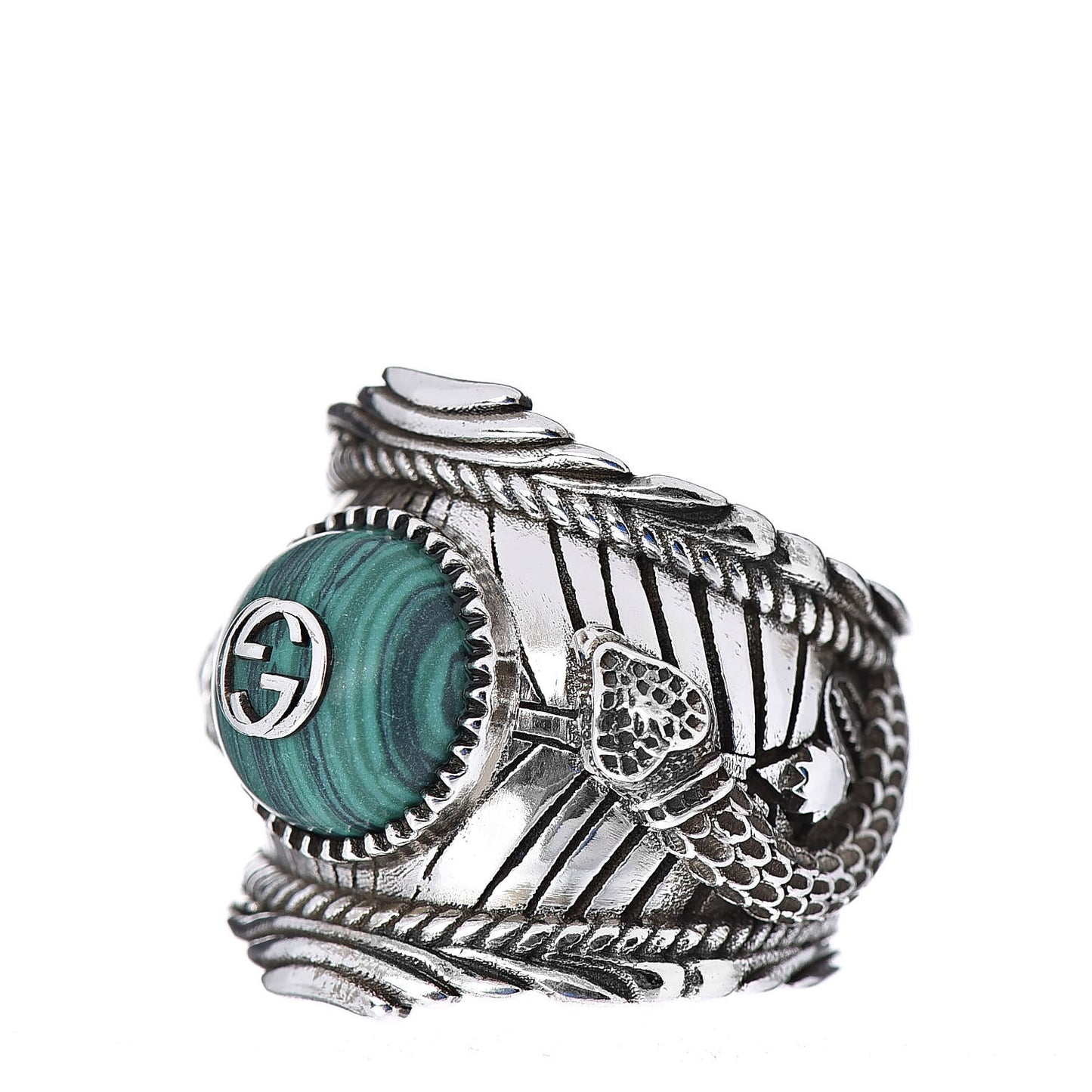 Sterling Silver Resin Large Garden Ring 54 6.75