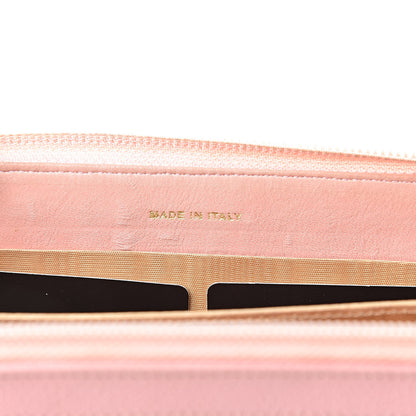 Chanel Caviar Zip Around Wallet Pink 7 of 14