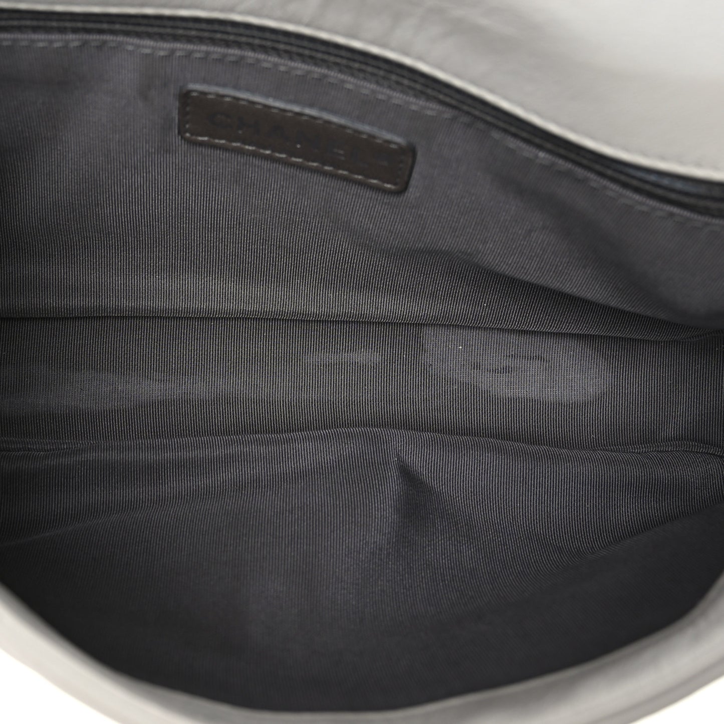 Lambskin Quilted Medium Flap Black White