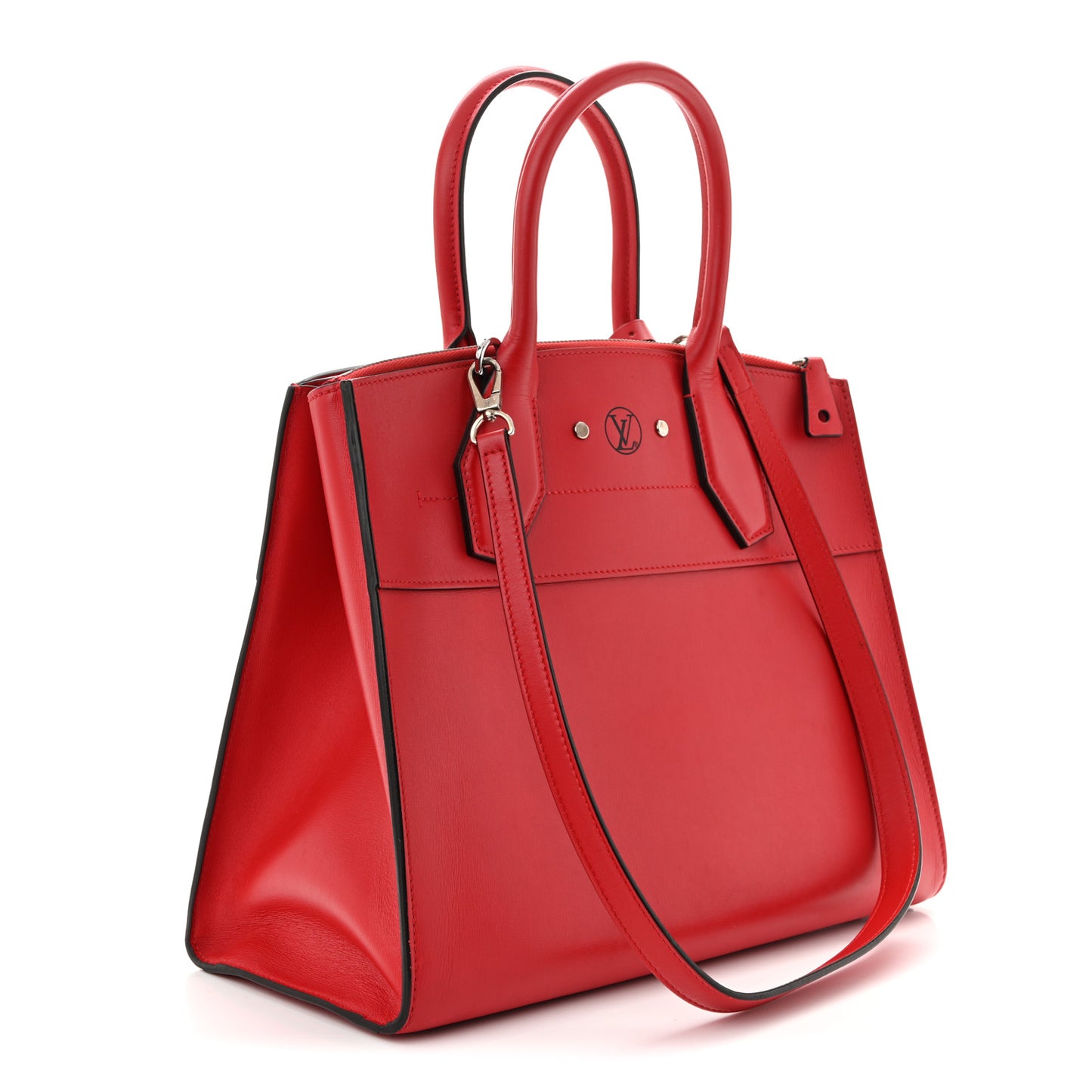 Veau Satin City Steamer MM Rubis