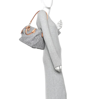 Louis Vuitton Monogram Denim Speedy Soft 30 Washed Gray 2 of 9