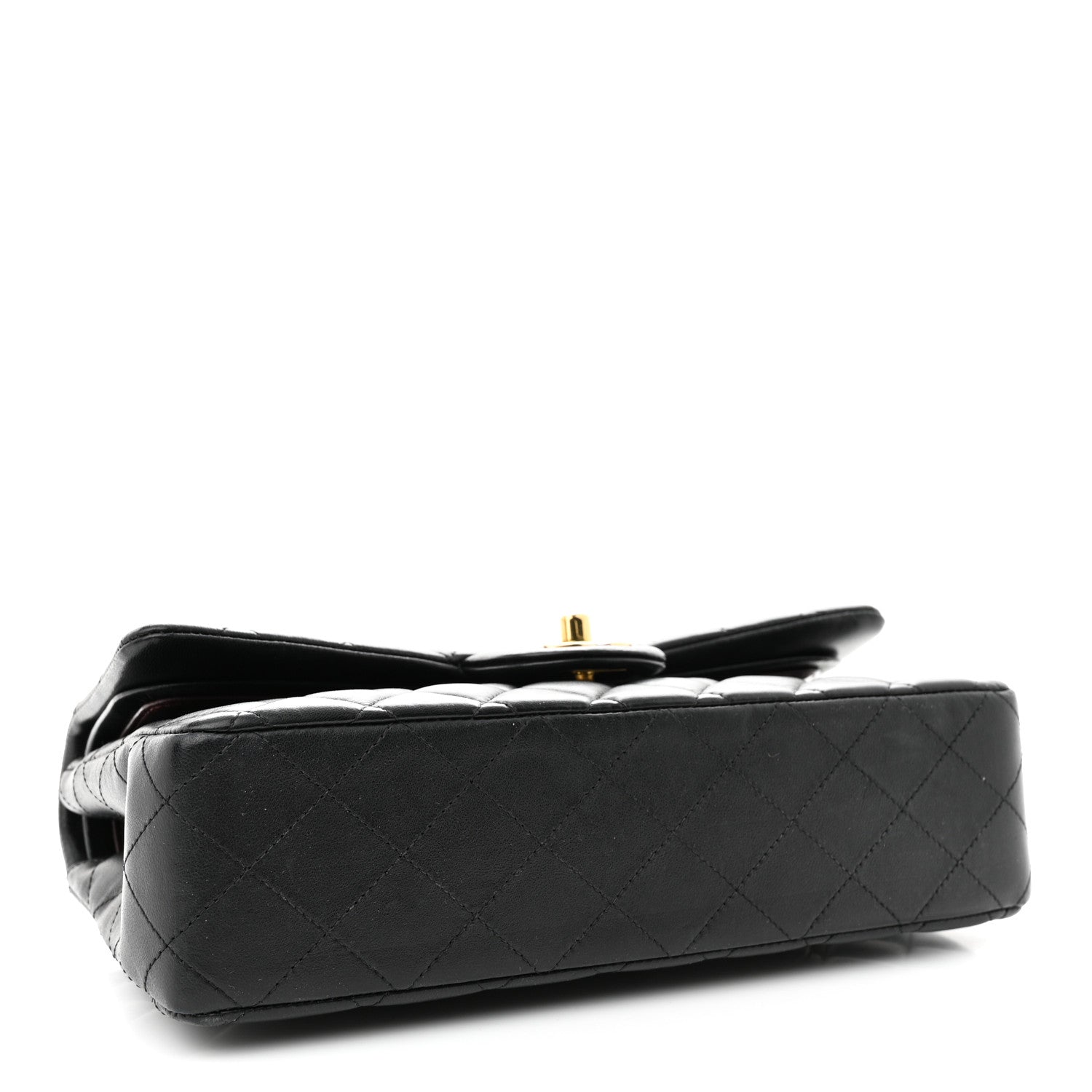 Chanel Lambskin Quilted Medium Double Flap Black 3 of 11