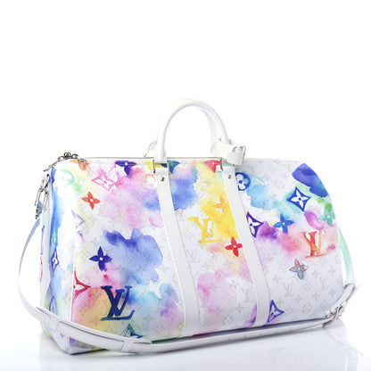 Louis Vuitton Monogram Watercolor Keepall Bandouliere 50 Multicolor 2 of 8