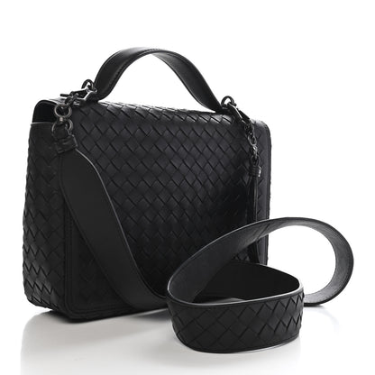 Bottega Veneta Nappa Intrecciato Alumna Bag Black 3 of 10
