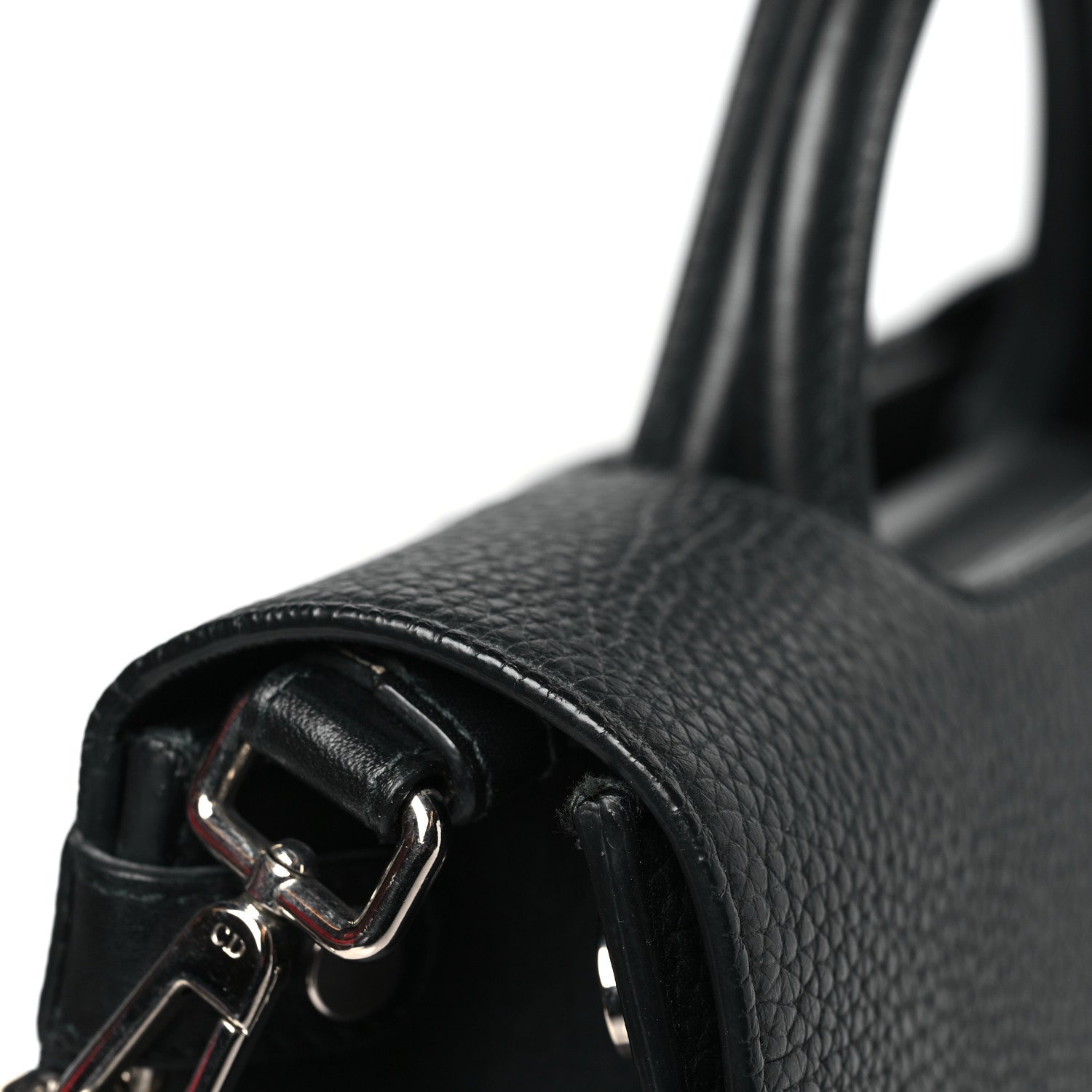 Christian Dior Grained Calfskin Medium Diorever Flap Black 11 of 11