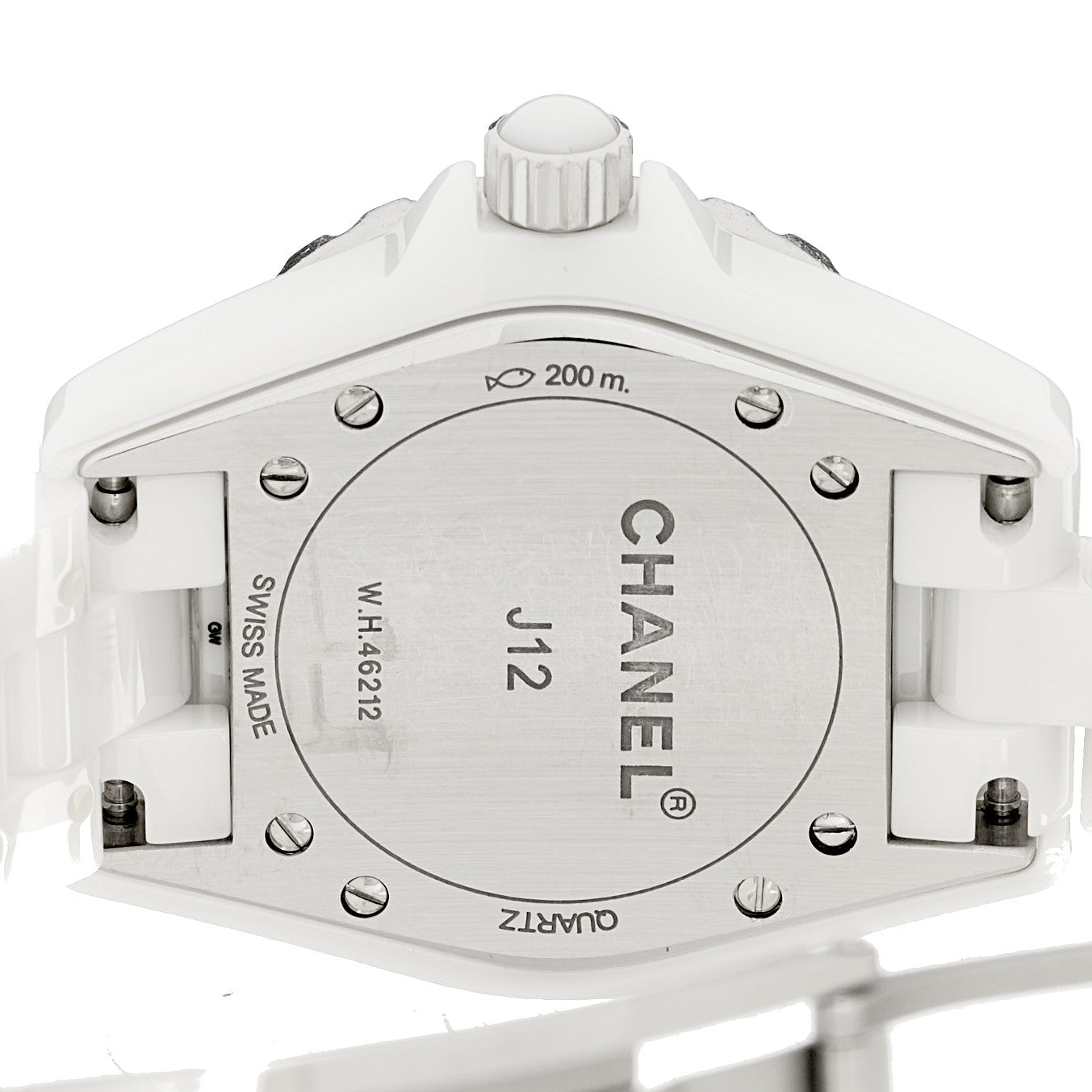 Chanel Stainless Steel Ceramic 33mm J12 Quartz Watch White 4 of 4