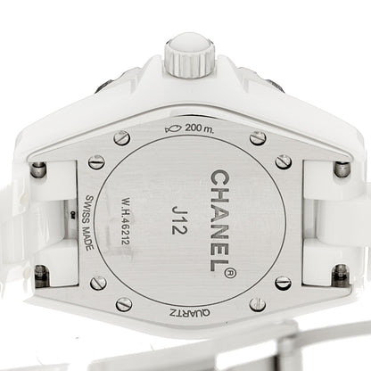 Chanel Stainless Steel Ceramic 33mm J12 Quartz Watch White 4 of 4
